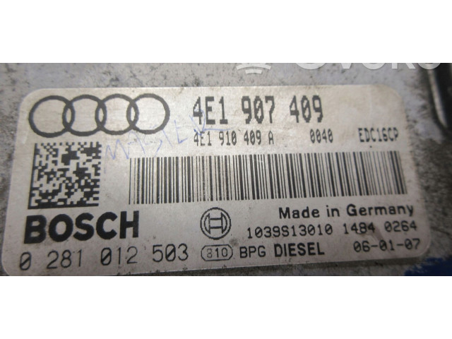 Řídící jednotka 4E1907409 Audi A8 S8 D3 4E 2006