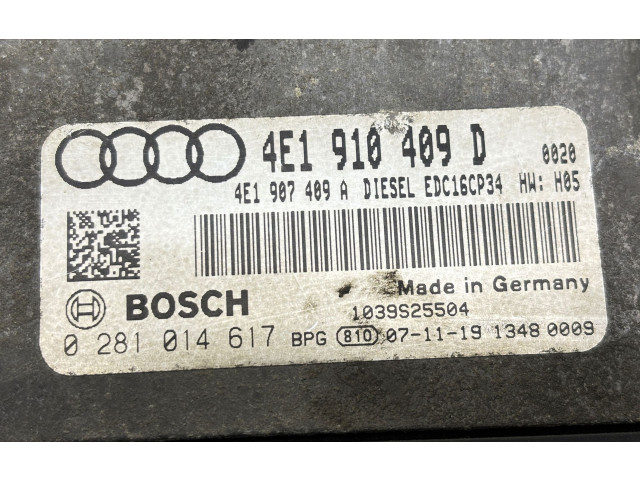 Řídící jednotka 4E1910409D, 4E1907409A Audi A8 S8 D3 4E 2008