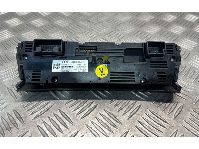 Блок управления климат-контролем 4G0820043H Audi A6 S6 C7 4G
