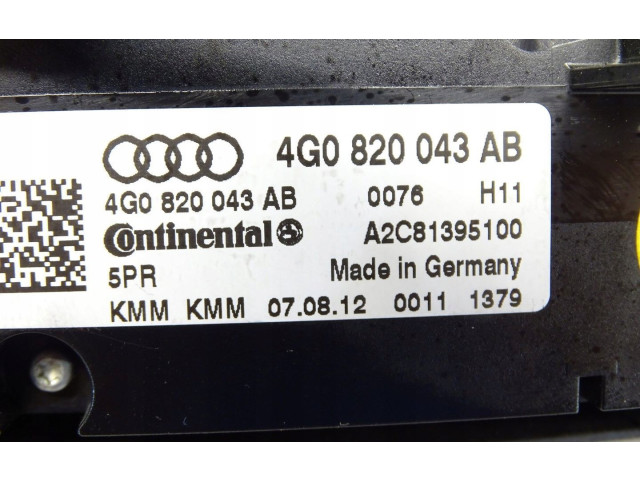 Блок управления климат-контролем 4G0820043AB   Audi A6 S6 C7 4G
