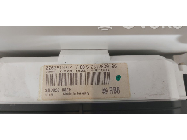 Панель приборов 3D0920882E, 6033EDO094   Volkswagen Phaeton       