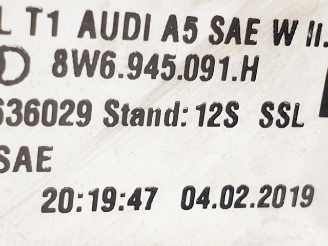 Задний фонарь 8W6945091 Audi A5 Sportback 8TA 2009-2016 года