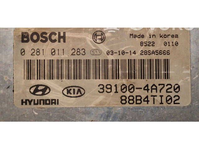 Блок управления двигателя 0281011283, 391004A720   KIA Sorento
