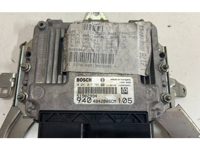 Блок управления климат-контролем 0281017785, 51902994 Alfa Romeo Giulietta