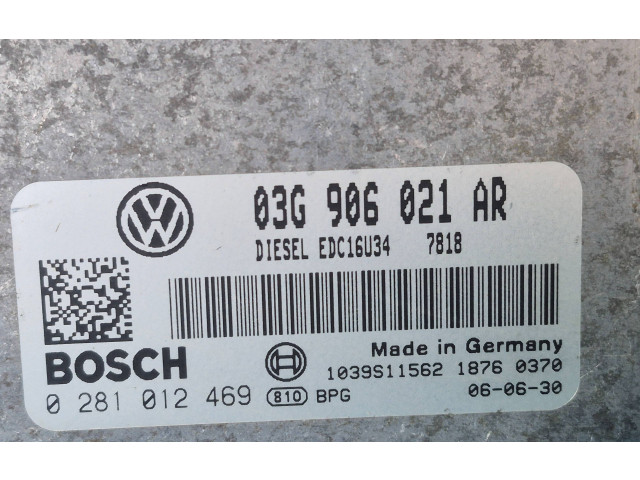 Řídící jednotka 03G906021AR, 0281012469 Volkswagen Caddy 2008