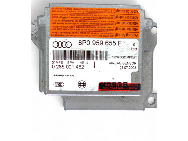 Блок подушек безопасности 8P0959655F, 0285001482   Audi A3 S3 8P