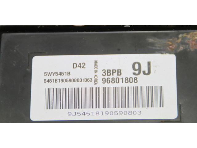 Блок управления двигателя 96801808   Chevrolet Matiz