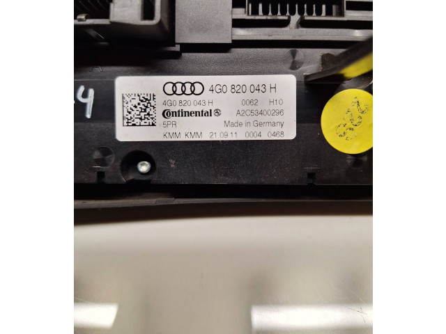 Блок управления климат-контролем 4G0820043H, A2C53400296 Audi A6 S6 C7 4G