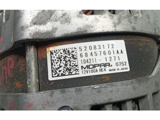 Генератор 52083172, 52083172   Jeep Renegade      