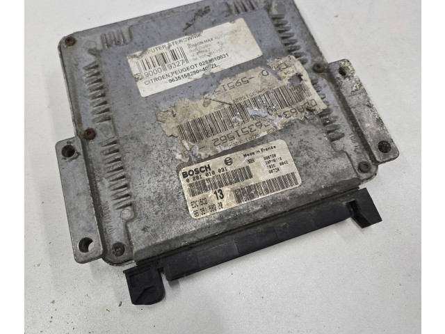 Блок управления двигателя 9635158280, EDC15C2 Peugeot 306