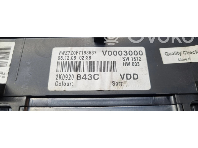 Řídící jednotka 2K0920843C, 03G906021CG   Volkswagen Caddy 2006