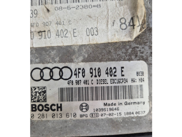 Řídící jednotka 4F0910402E, 0281013610 Audi Q7 4L 2007