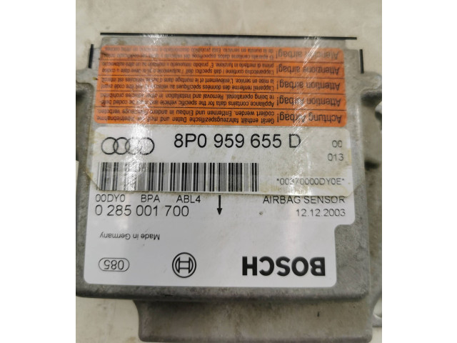 Блок подушек безопасности 8P0959655D, 0285001700   Audi A3 S3 8P