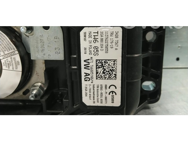 Надувная подушка для пассажира     2GA880204D, 2GA880204E    Volkswagen T-Roc 