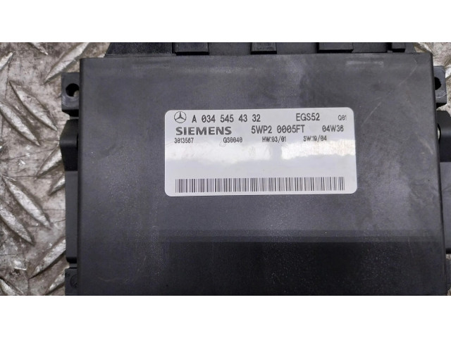 Блок управления коробкой передач 0345454332   Mercedes-Benz C W203
