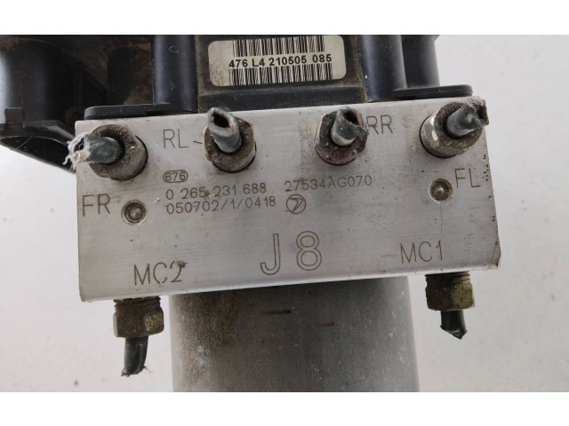 Блок АБС 27534AG070, 0265231688 Subaru Outback 2004 - 2006 года