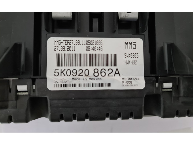 Панель приборов 5K0920862A Volkswagen Golf VI