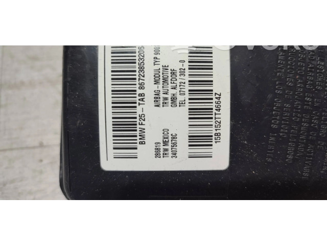 Подушка безопасности в сиденье 34075678C, 15B152TT4664Z BMW X3 F25