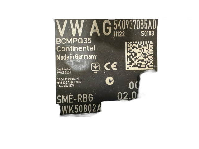 Блок комфорта 5K0937085AD, 5WK50802A Volkswagen Caddy
