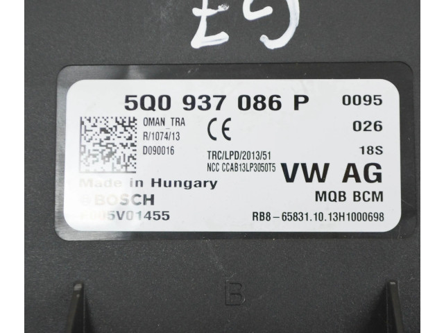 Блок комфорта 5Q0937084CJ, 5WK50911   Skoda Octavia Mk3 (5E)   