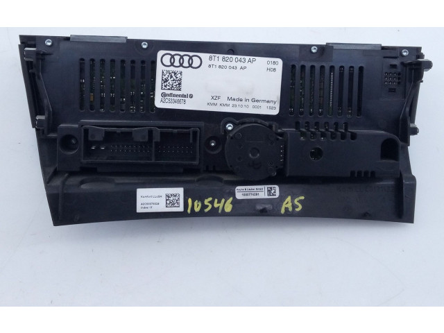 Блок управления климат-контролем 8T1820043AP, A2C53346678   Audi A5 Sportback 8TA