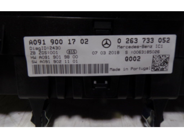 Панель приборов 24810HW40B, A0919001702 Infiniti Q30