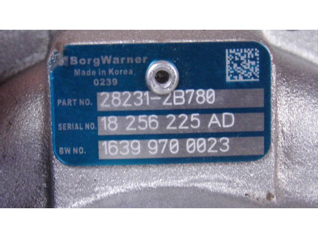 Turbodmychadlo Турбина 282312B780 Hyundai Kona I 1.6