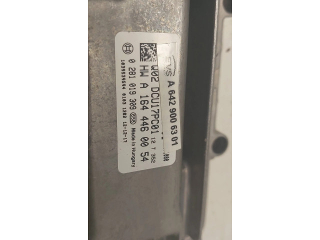 Блок управления двигателя A6429006301, 0281019309 Mercedes-Benz ML W166