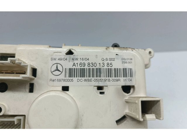 Блок управления климат-контролем A1698301385, 69780005 Mercedes-Benz A W169