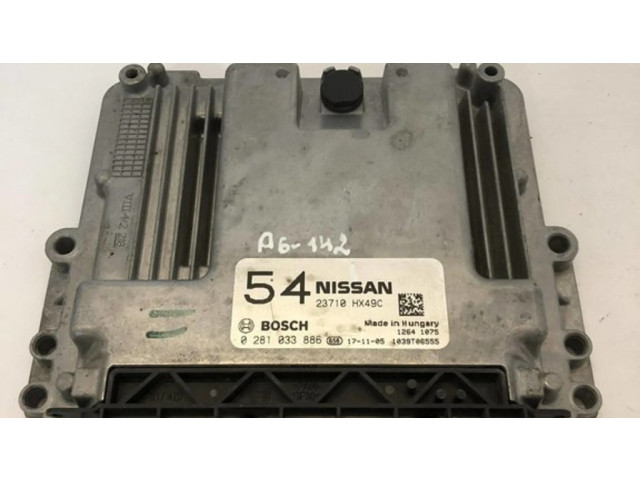 Řídící jednotka 23710HX49C, 0281033886 Nissan Qashqai 2017