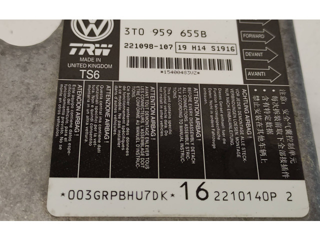 Блок подушек безопасности 3T0959655B, 221098107 Skoda Superb B6 (3T)