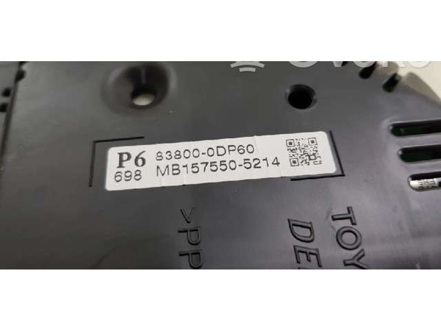 Přístrojová deska Toyota Yaris 2012 838000DP60, 838000DP60