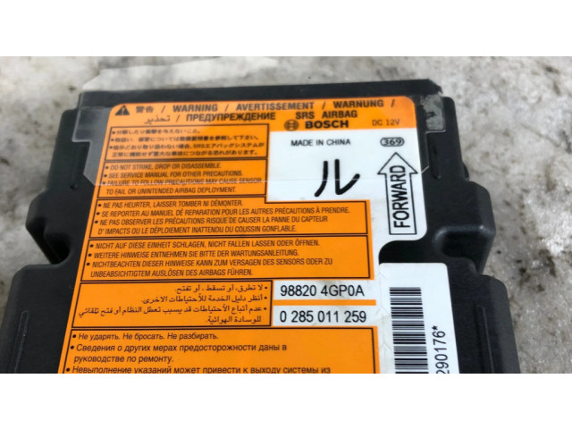 Блок подушек безопасности 988204gp0a   Infiniti Q50