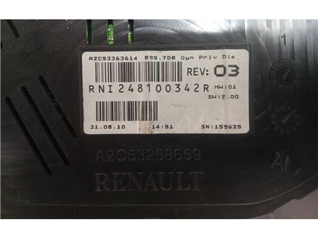 Přístrojová deska Renault Megane III 2014 248100342R