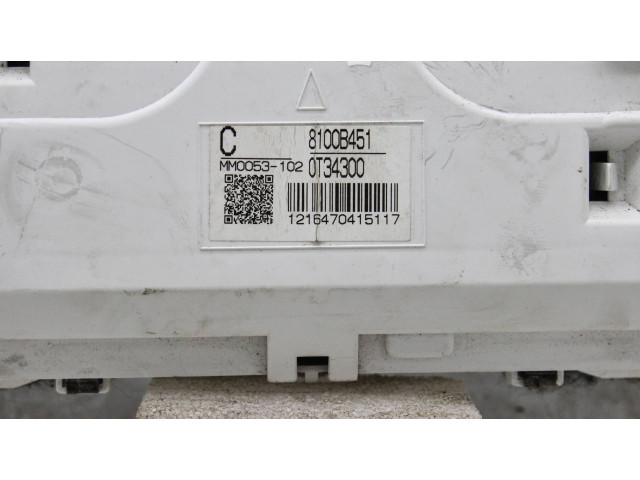 Панель приборов 8100b451, mm0053102 Mitsubishi ASX