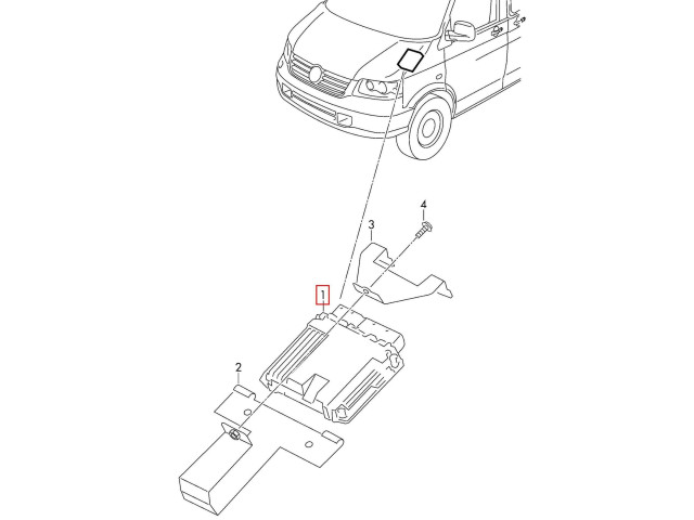 Řídící jednotka 038906016N Volkswagen Multivan T5 2009