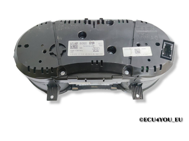 Панель приборов 8V0920870K Audi A3 S3 8V