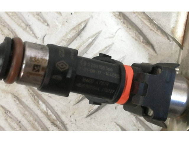 Vstřikovač 166004787R, 0280158366 Renault Captur