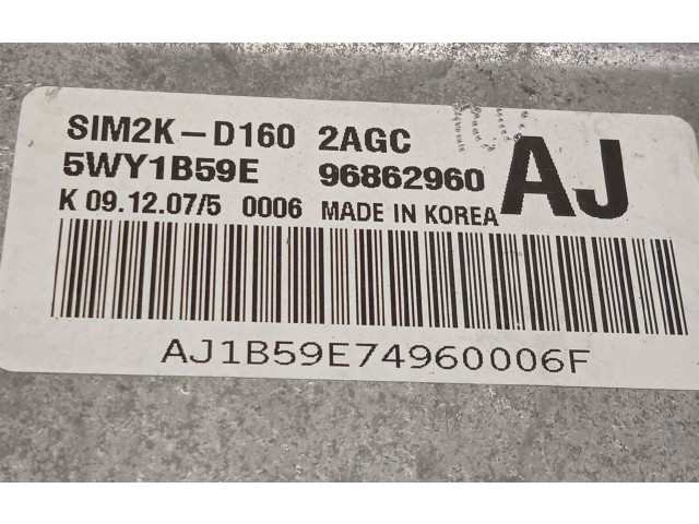 Řídící jednotka 96862960, 5WY1B59E Chevrolet Epica 2007