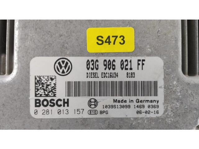 Řídící jednotka 03G906021FF, 0281013157 Volkswagen Caddy 2005