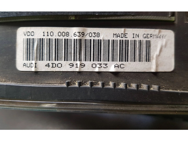 Панель приборов 4D0919033AC Audi A8 S8 D2 4D