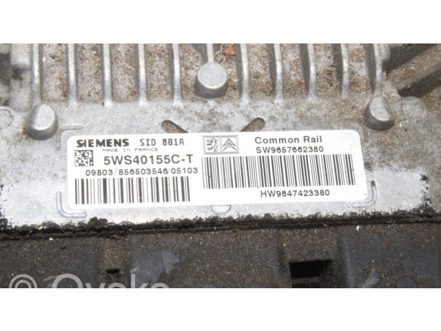 Řídící jednotka SW9657662380, HW9647423380   Citroen Berlingo 2008