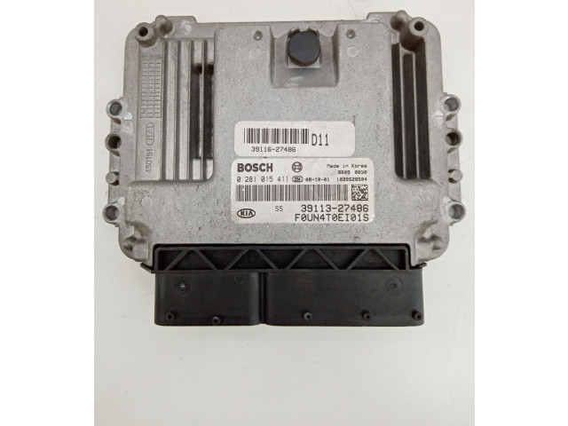 Блок управления двигателя 0281015411, BOSCH   KIA Carens II