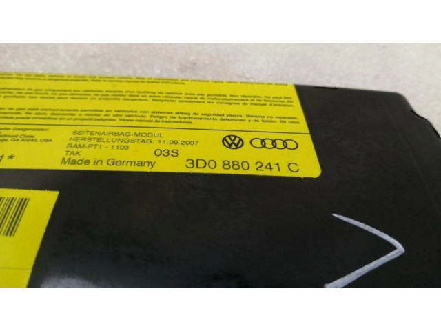 Подушка безопасности в сиденье 3D0880241C Bentley Flying Spur