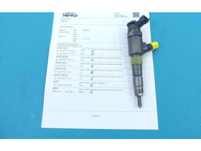 Vstřikovač 0445110739, IMPRK1209604 Peugeot 301