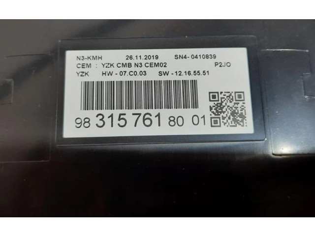 Přístrojová deska Opel Corsa F 2020 9831576180