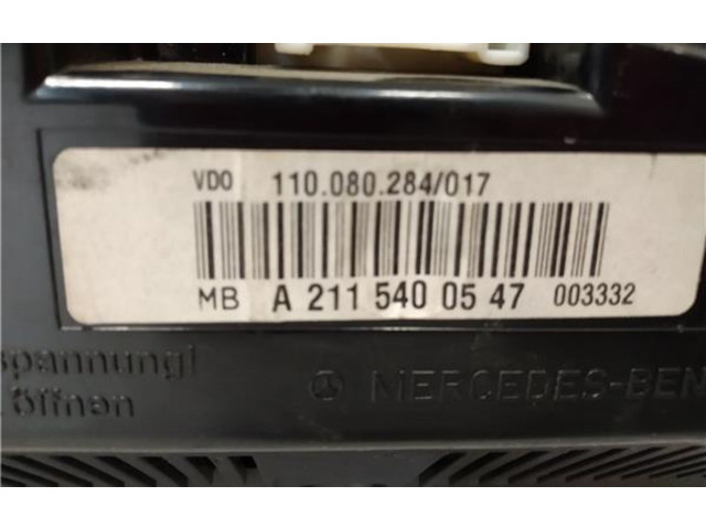 Přístrojová deska Mercedes-Benz E AMG W211 2004 a2115400547, A2115400547