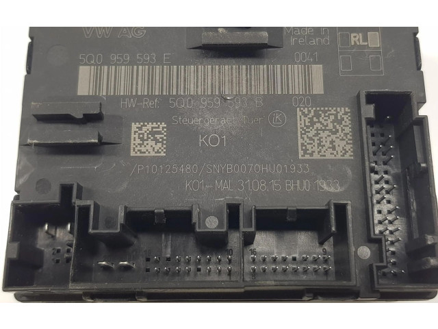 Блок управления 5Q0959593E, 5Q0959593E Volkswagen Touran III
