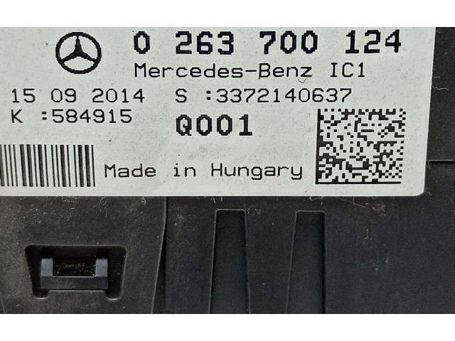 Панель приборов A1769008901, 0263700124   Mercedes-Benz A W176       