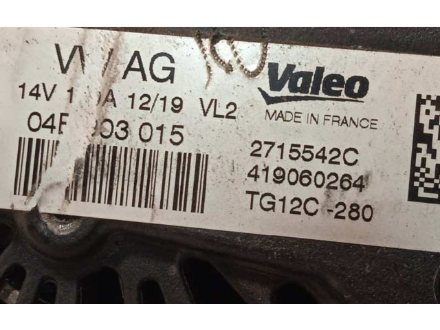 Генератор 04E903015, 2715542C Skoda Fabia Mk3 (NJ)